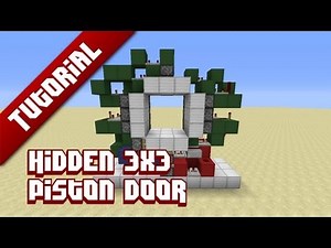 Minecraft Tutorial: Hidden 3x3 Piston door