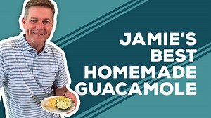 Jamie's easy Homemade Guacamole recipe is great with chips, of course, but it's wonderful on sandwiches, burgers, tacos, and more! Get the recipe here: https://www.pauladeen.com/recipe/jamies-best-homemade-guacamole/ | Paula Deen