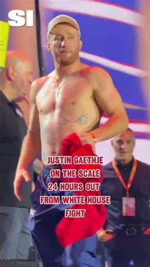Justin Gaethje Makes Weight for Historic White House Title Fight #ufcfreedom250 #ufc