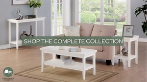 Convenience Concepts Ledgewood Console Table 48" - Modern Narrow Sofa Display Accent with Storage Shelf for Transitional, Traditional Living Room, Entryway, Hallway, or Bedroom, Black