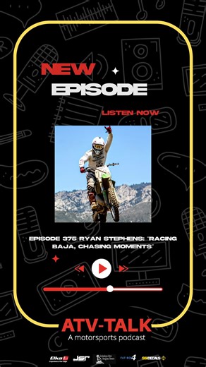 New episode is LIVE 🎧 Episode 375 with Ryan Stephens is out now. From racing CODE and RECORD to surviving 3 a.m. madness in Baja, Ryan shares the raw truth behind desert racing and what keeps him coming back. Tap in and listen now on ATV-TALK. 📸: @baja_prept #ATVTALKPodcast #OffRoadRacing #BajaLife #MotorsportsPodcast #racelife | ATV-TALK