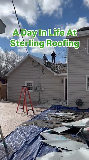 Roofing ASMR – Just the sounds of progress.  Hammers tapping ‍♂️...