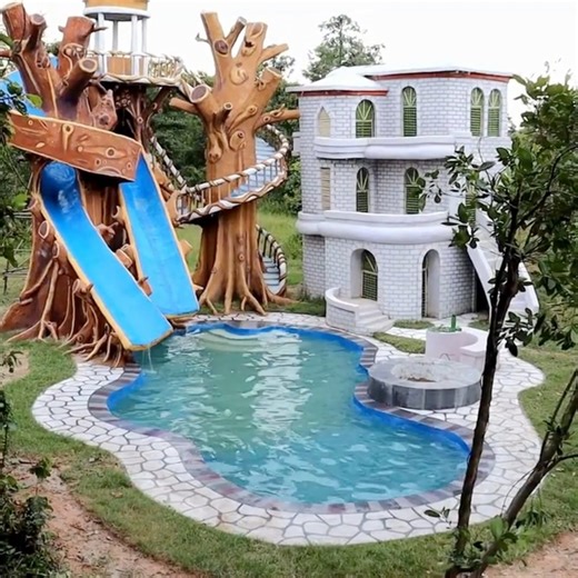 71K views · 2.1K reactions | Build Water park at jungle by primitive skill #building  | Primitive Survival Tool | Facebook