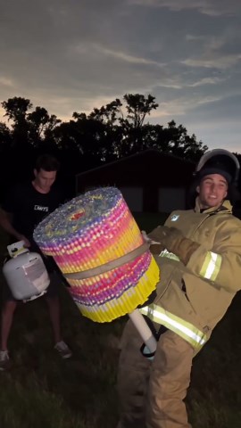 Corey Funk on Instagram: "500 Roman Candles lit at the same time!"