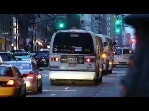 MTA NYCT Bus: 1998 Nova-RTS M72 & M66 Bus #5014 & #5061 on Madison Ave-65th St