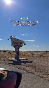 How to spend a day in Roswell, New Mexico 🛸✨ This small city in southeastern New Mexico is known for the 1947 Roswell UFO incident. Here are some ideas to get your itinerary started... - visit the International UFO Museum and Research Center. This museum has exhibits on UFO sightings & alien theories - Roswell UFO Spacewalk and Gallery, a 3D interactive experience - Roswell's main Street historic district. This district features charming shops with alien inspired souvenirs, art galleries, and c