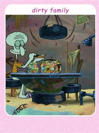 Who knew neat freak Squidward moved into a garbage house?#spongebob #fyp #funny #movie #usa