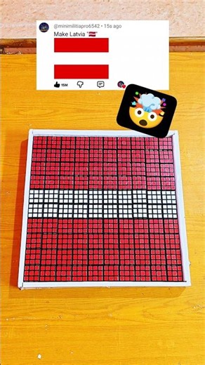 Making Latvia Flag "🇱🇻" With Cubes!🤯😱 #shorts 🤩🤩