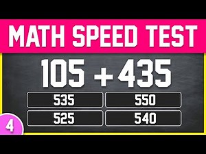 Math Speed Test | Can You Solve These Questions in 30 Seconds?