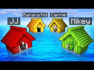 INSANE Floating House Challenge: JJ vs Mikey vs Friends in Minecraft - Maizen