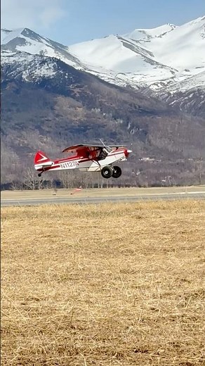 Sketchy STOL Approach… But This Super Cub pilot SAVES It #STOL #aeroplane