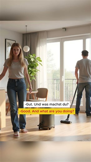 Learn German A1 – Cleaning the House - Haus putzen #Shorts