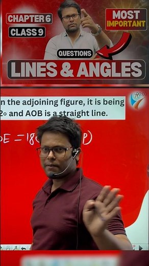Lines and Angles 🔥| Class 9 Maths | Chapter 6 | One Shot | NCERT | RS Aggarwal | RD Sharma #shorts