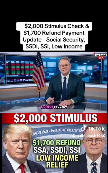 $2,000 Stimulus Check & $1,700 Refund Payment Update - Social Security, SSDI, SSI, Low Income #social #socialsecurity #payment #stimuluscheck #viral