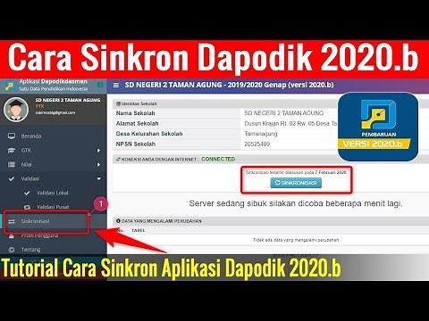 Cara Sinkron Aplikasi Dapodik 2020 b