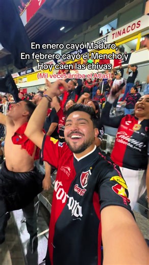 Hoy caen las chivas… ¡Mil veces arriba el Atlas! ❤️🖤 #clasicotapatio #atlas #chivas #viral #humor
