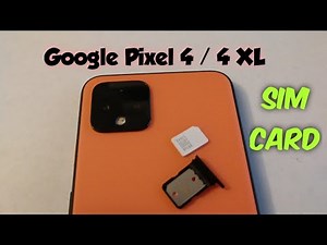 Google Pixel 4 XL How to insert and remove SIm Card