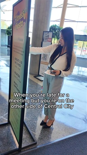 When you’re late for a meeting but stuck on the other side of Central City… good thing I know all the shortcuts! Navigating this place like a pro so I can get there on time (and maybe grab a little shopping on the way 😉) | Central City