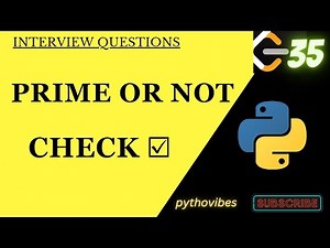 Prime number program in python | #python #programming #interview #coding ‪@pythonvibes_‬