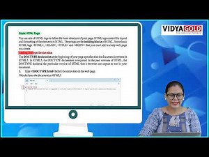 Ch 6 | Vidya Gold | Computer | Class 7 | HTML : Creating Web Pages Using CSS | For children