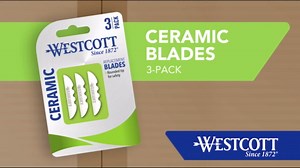 Westcott Ceramic Replacement Blades 3-Pack