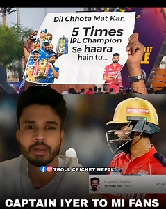 41K views · 561 reactions | Shreyas Iyer- India's Very Own Silencer狼 | Troll Cricket Nepal | Facebook