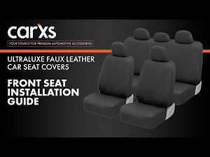Leather Car Seat Cover Installation Guide - Front Seat