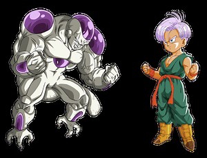 Frieza Saga 100% FINAL FORM FRIEZA vs World Martial Arts Tournament Saga BASE KID TRUNKS. - Dragon Ball