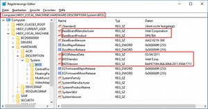 So zeigt Windows Hersteller und Typ von Mainboard und BIOS an