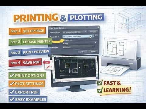 AutoCAD Plotting Tutorial | How to Print & Save PDF Step-by-Step | Polytechnic/Diploma Guide