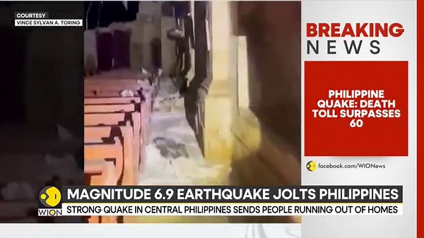 Breaking: 60 Dead in 6.9-Magnitude Earthquake in Philippines, Rescue Operations Ongoing | WION