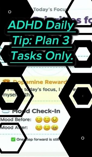 ADHD Planner Routine | 3-Task Focus Method 📝