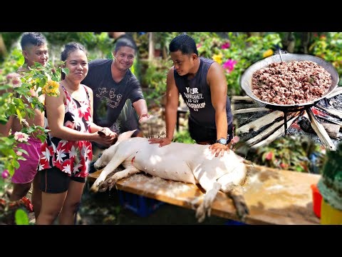 SLAUGHTERING PIG for VILLAGE FIESTA | BOHOL PH