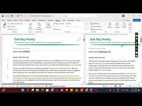 New Perspectives Word 365 | Modules 5-7: SAM Capstone Project A Oak Bay Realty