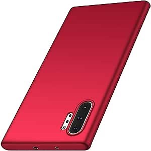 Case for Samsung Galaxy Note 10 Plus Phone Case Protective Slim [Defend from Scratch/Slip/Drop/Fingerprint] Matte PC Hard Minimalistic Phone Cover for Samsung Galaxy Note 10 Plus-Red