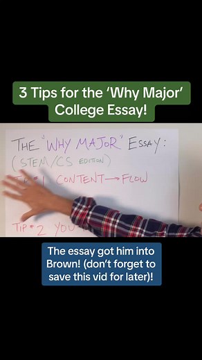 How to Write the ‘Why Major’ Essay (STEM/CS edition) #collegeapps #collegeappszn #applyingtocollege #collegetips #collegebound #collegeessay #collegeessaytips