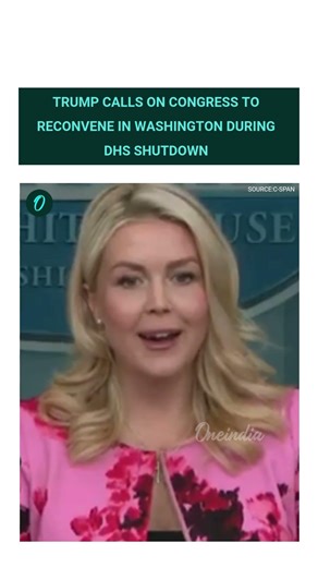 Trump Urges Lawmakers Back to Washington Over Homeland Security Shutdown