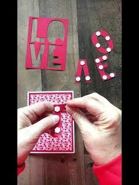 Die cut once, make two cards! Stampin’ Up!®️ Party Alphabet and Made with Love Paper ❤️