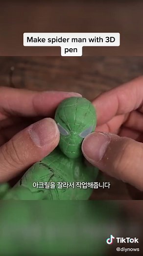 Make Spider man with 3D pen#diy #handmade #3dprinting #spiderman