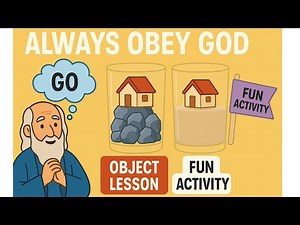 Always Obey God! Bible Lesson + Fun Object Activity - Kids #BibleCrafts #SundaySchool #ChristianKids