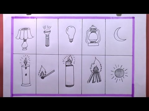 Draw LIGHT Sources Like a PRO in 24 Hours!/How To Draw Sources Of Light/Draw Sources Of Light