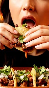 LOUD & CRUNCHY Taco Eating Sounds 🌶️ (No Talking) #relaxing #crunchynoises #asmrvideos