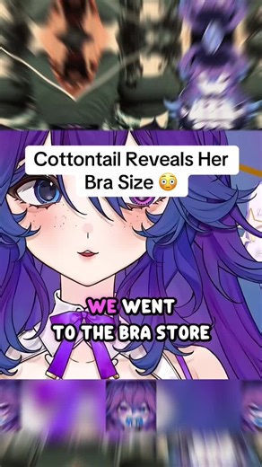 Cottontail Reveals Her Bra Size 😳 #cottontail #vtuber | cottontail