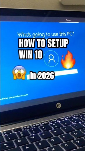How To Setup Win 10 In 2026 😱 🔥 #viral