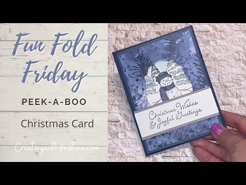 Snow wonder peekaboo fun fold card tutorial