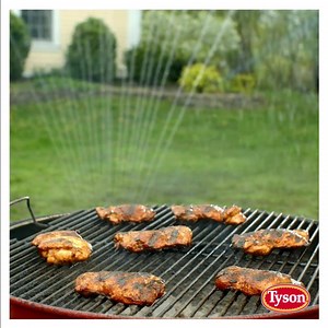 3.4K views · 43 reactions | Recipe for success: Tyson Individually Frozen Chicken raised with no antibiotics ever. Recipe for disaster: forgetting to turn off the sprinkler. | Tyson Brand | Facebook