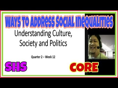 WAYS TO ADDRESS SOCIAL INEQUALITIES | UCSP WEEK 12 | SHS CORE
