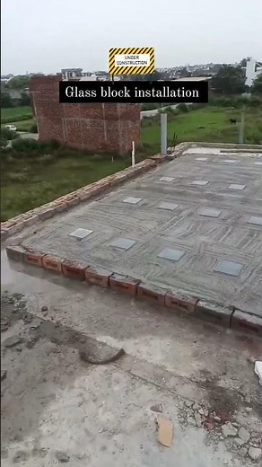 Glass Block Installation #construction #elevation #3ddesign #buildingelevation