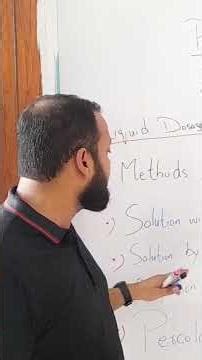 Methods of Syrup Preparation in Solution Techniques, Percolation, Agitation and Heat Use