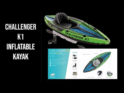 Intex k1 inflatable kayak unboxing and assembly. how cheap is it?